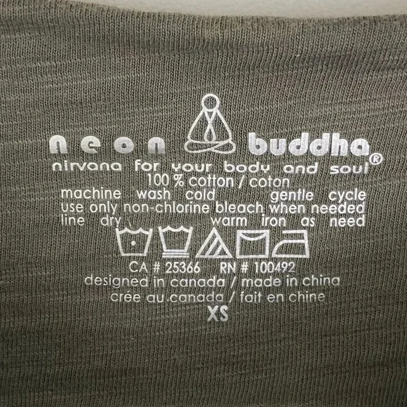 Neon  Buddha dress - XS - 100% cotton - Picture 3 of 5